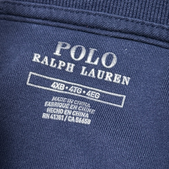 Polo Ralph Lauren Navy Blue White Striped Track Jacket Mens 4XB - Picture 6 of 8